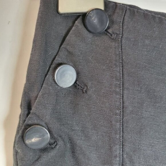 ARITZIA wilfred sailor linen high waist wide leg pants black size 0 - Picture 8 of 11